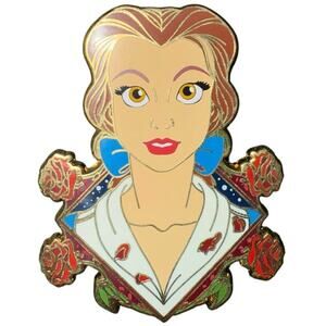 DISNEY FANTASY PIN BELLE HEADSHOT LE 45 NEW BEAUTY AND THE BEAST PARZIVAL PINS